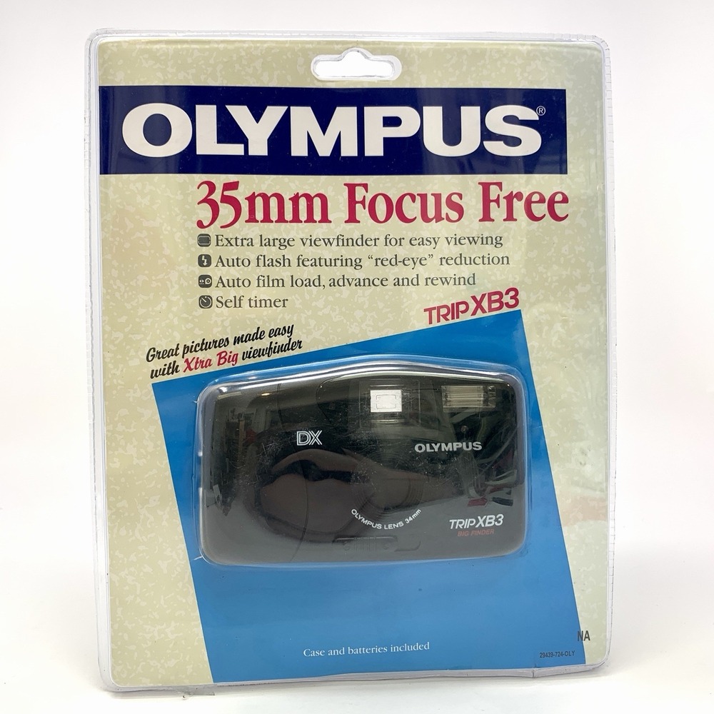 Olympus TRIP XB3 Focus Free 35mm Film Camera Auto Flash New *READ*